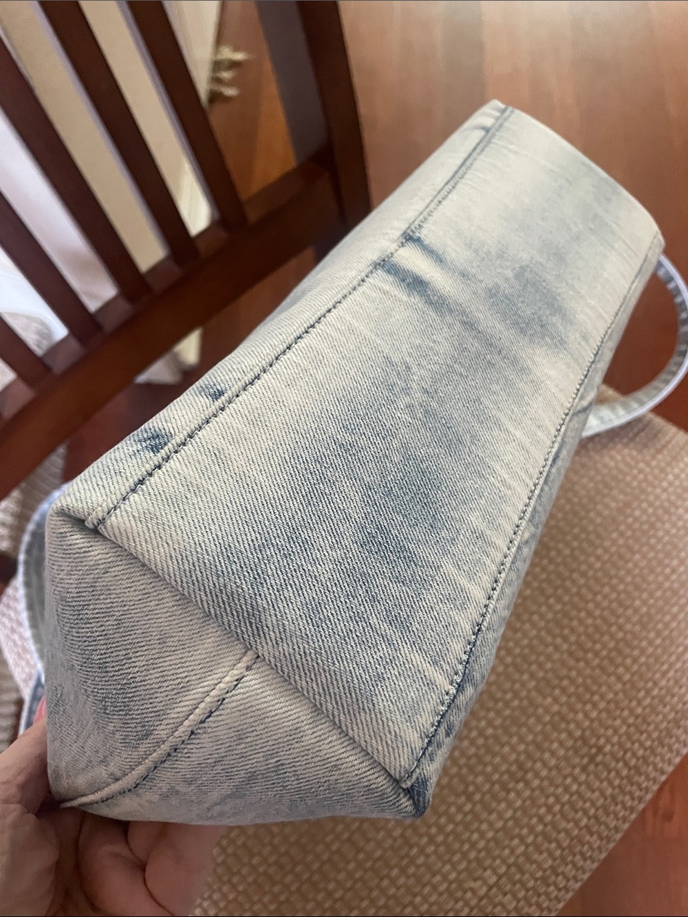 Coach Loved Denim Laurel Shoulder Bag with Pink Tag and Orange Star Charm NWOT - Picture 5 of 7
